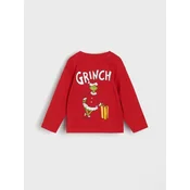 Sinsay - Majica dugih rukava Grinch - crvena