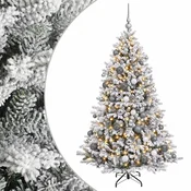 Vidaxl Umjetno božično drevo z okrasnimi kroglami 240 cm 300 LED