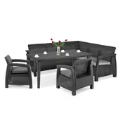 Set vrtnega pohištva Corfu Relax duo z mizo futura grafit