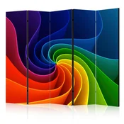 artgeist Paravan Colorful Pinwheel I, 5-Delni, Dvostranski