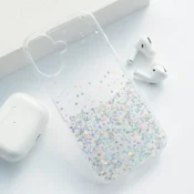 Maska Stardust za iPhone 16 srebrna