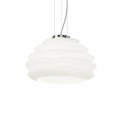 Ideal Lux - Lestenec na vrvici KARMA 1xE27/60W/230V pr. 39 cm bela