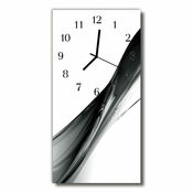 tulup.si Steklena navpična ura Odvzem črno in belo črto 30x60 cm