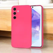 Infostyle Silikonski ovitek Softflex za Samsung Galaxy A55 Živo roza/TPU silikon