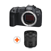 Kamera bez ogledala Canon - EOS R8, 24.2MPx, crna + Objektiv Canon - RF 85mm f/2 Macro IS STM