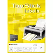 Etikete TOPSTICK 48,5X25,4 A4/40 1/100