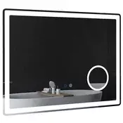Homestar Kopalniško ogledalo LED 80x60 cm srebrno