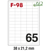 ETIKETE ILK 38X21,2MM ODLJEPLJIVE PK100L FORNAX F-98
