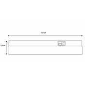 HEDA LED podelementna svetilka 120cm 18W 1800lm T5 3CCT IP20 s stikalom