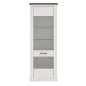Premium Living Vitrina Montreal, Bela, Barva Pinije