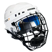 Hokejska čelada POWERTEK V3.0 Combo White Senior M