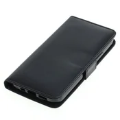 Preklopni etui za Apple iPhone 12 Pro iz umetnega usnja, črna