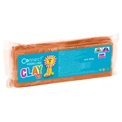 Plastelin 550g plus plastični nož connect rjav