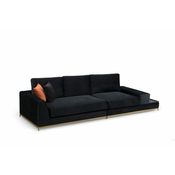 Atelier Del Sofa Cetvorosed sa bocnim stolicem - crna