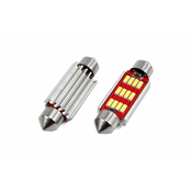 Avto LED sijalka C5W 41mm 12 SMD 4014 CANBUS 2,4W 12/24V 5000K 2 kosa