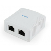 Gembird CAT6 FTP 2-port surface mount box | NCAC-2F6-01