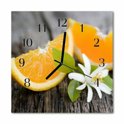 tulup.si Steklena kvadratna ura Lemon 30x30 cm