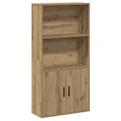 Vidaxl Knjižna omara artisan hrast 60x24x120 cm inženirski les