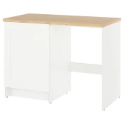 KNOXHULT Podni element s vratima i nišom, bela okvir, 120x61x91 cm