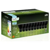 LUMILED 10x LED žarnica GU10 reflektor PAR16 3W = 25W 270lm 6500K hladna 120° črna