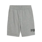 PUMA ESS No. 1 Logo Shorts Youth, Age, Medium Gray Heather, 15-16Y