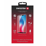SWISSTEN Swissten Full Glue, Color frame, Case friendly, Zaščitno kaljeno steklo, Apple iPhone 15, črno