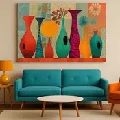 Wallity Dekorativna slika na platnu, 50x70cm, Šarena