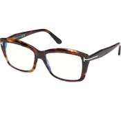 Tom Ford Ženski okvir za dioptrijske naocare Blue Block 0FT6065-B 5555, Smedi