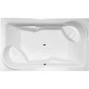 Pravokotna kad DUO, 200 x 120 x 45 cm, bela - Bela - 200.00 - 84 - 45.00 - Akrilat - Vgrajen v tla - Pravokotna - 52.00 - Polysan - RECTANGULAR BATHTUBS - 120.00 - 200x120x45 cm - 355.00