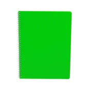 Kolegij blok - A4, špiralni, brezčrtni, 60 listov, PP, 80 g, zelen