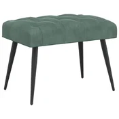 Vidaxl Klop s gumbnim oblazinjenjem Morsko zelena 60 x 40 x 45 cm