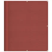 Vidaxl Balkonska pregrada terakota 120x700 cm 100 % poliester oxford