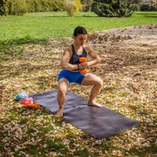 shumee Komplet dveh rumenih uteži DUMBBELL - oranžnih, 4 kg