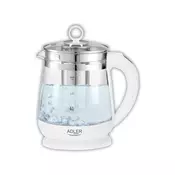 Adler ADLER 1,5 l stekleni grelnik vode z nastavitvijo temperature, (21087178)