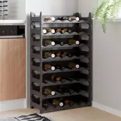 Vidaxl vidaXL Zložljivo stojalo za vino za 48 steklenic, PP