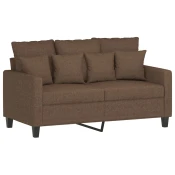 MAISON CHIC kavč - Sofa - Kanape dvosed rjav 120 cm blago, (21726587)