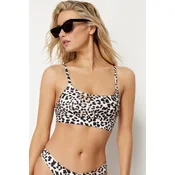 Trendyol Animal Pattern Bralette Bikini Top