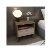 Hanah Home Nocni ormaric Nova, 45x46,8x35 cm, Smeda