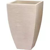 ProGarden Cvetlični lonček KO-Y54203980 rebrasti kvadrat 40 x 60 cm peščena