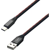 mobilNET Polnilni kabel USB - Tip C 2A, Eko embalaža, (TPU) 2m, Črn