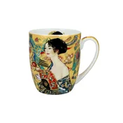 Carmani, porcelanasta skodelica t. Camio 380ml - Klimt/Gospa z pahljačo