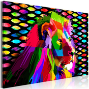 Slika - Rainbow Lion (1 Part) Wide 120x80