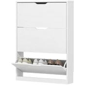 Homestar Omara za čevlje 3 predali 80x17x108 cm bela