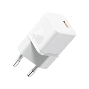 BASEUS GaN5 mini mrežni brzi punjac 20W USB-C 100W-os 1m-es sa kabelom bijela