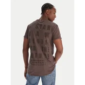 G-Star Raw Majica Text Back D25971-2653 Modra Relaxed Fit