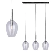 Luster na sajli TANGO 3xE14/40W/230V proziran