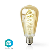 NEDIS Wi-Fi pametna žarnica z žarilno nitko LED/ E27/ ST64/ 4,9W/ 230V/ 360lm/ topla do hladna bela/ 1800 - 6500K/ možnost zatemnitve