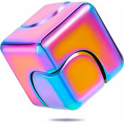 Generic Spinner Anti-Anxiety Focusing Fidget Toy 4 v 1 Toy Metal Focusing Toy Cube Fingertip Namizna namizna igrača za lajšanje stresa za otroke in odrasle, (21127219)