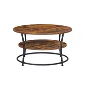 Songmics Klubska mizica 80x80x465 cm rjava