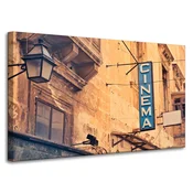 shumee Platno s tiskom Vintage Retro Cinema Board 100x60